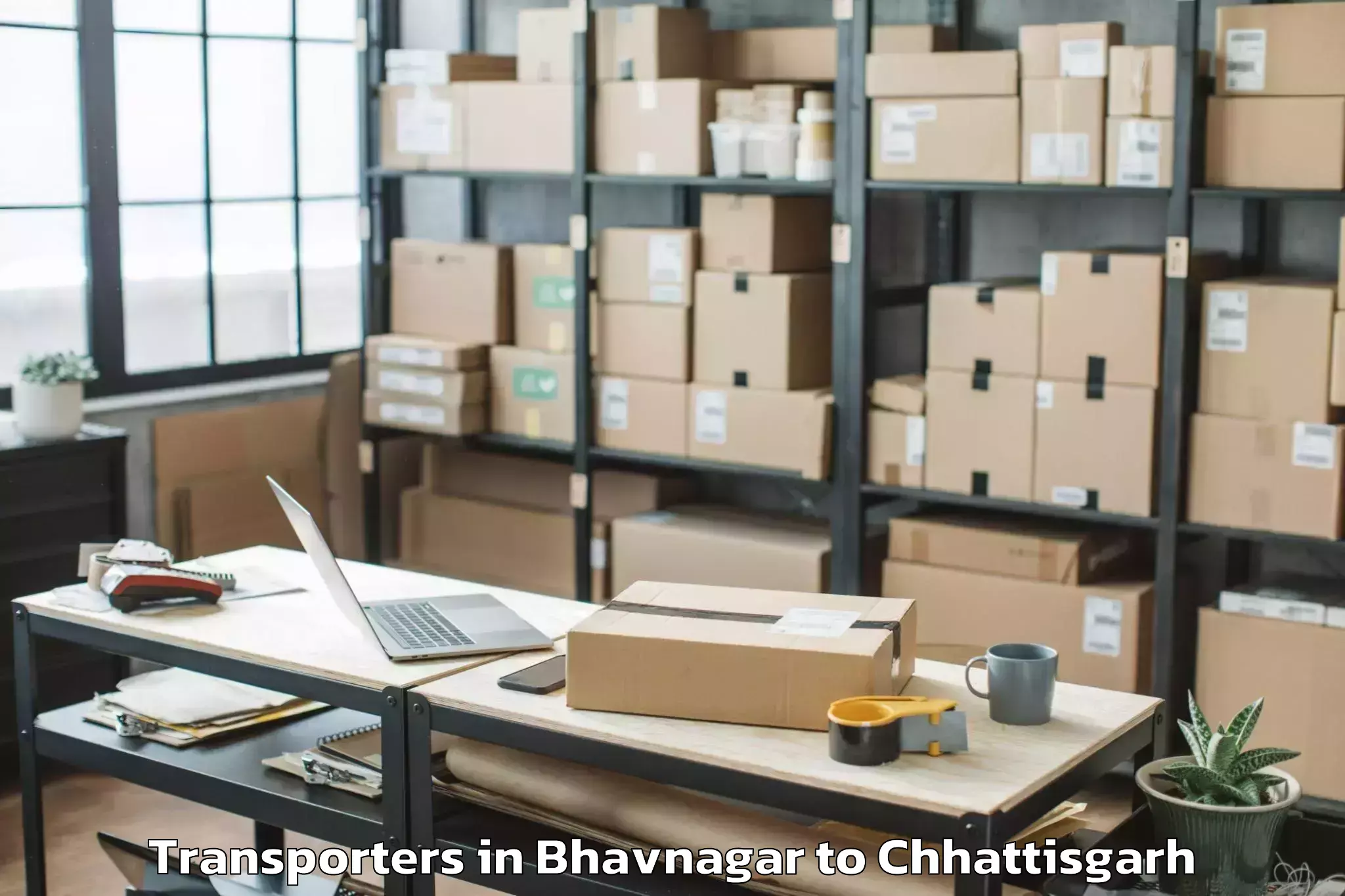 Top Bhavnagar to Chirimiri Transporters Available